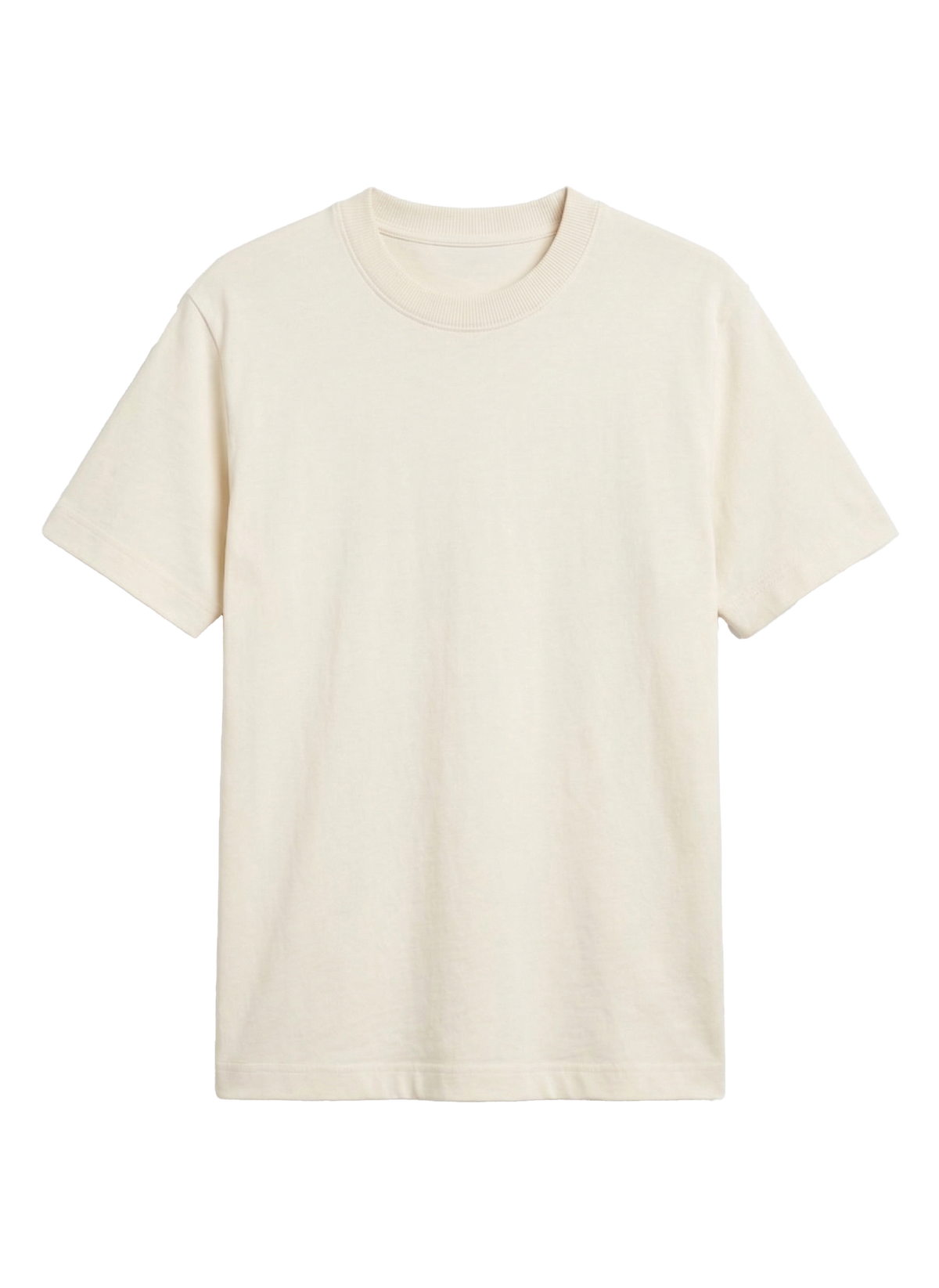 CAMISETA BÁSICA TUBULAR - OFF WHITE